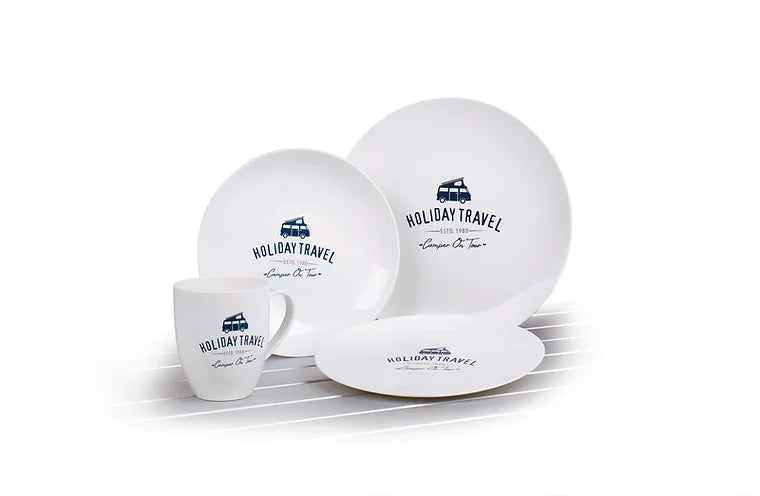 Vaisselle PLA pour 2 personnes - "HOLIDAY TRAVEL"