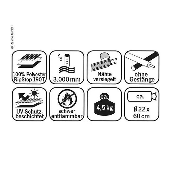 Auvent arrière UPGRADE PREMIUM pour VW T5/T6