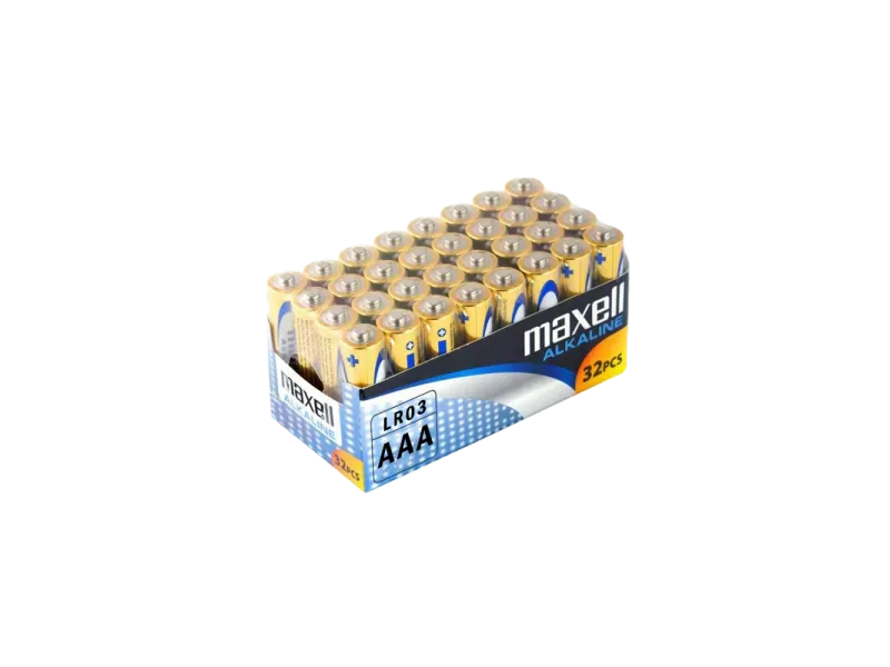 Piles alcalines Maxell AAA, en blister de 40 pièces