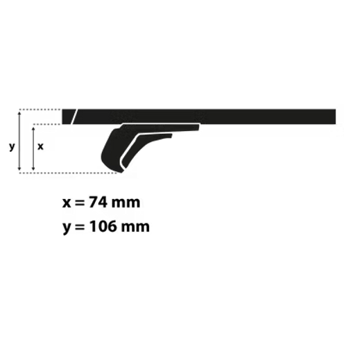 Galerie de toit F.LLI Menabo PickUp 135 cm
