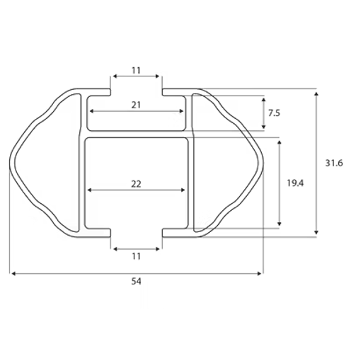 Galerie de toit F.LLI Menabo PickUp 120 cm