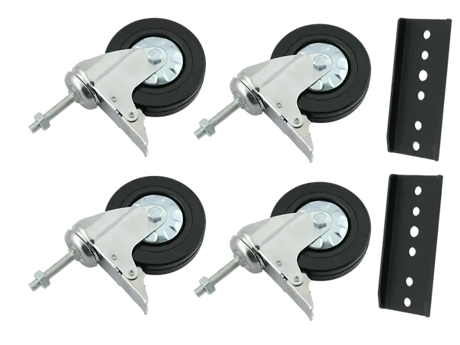 Kit de roulettes pour support de fixation réglable pour panneaux solaires EF Rig