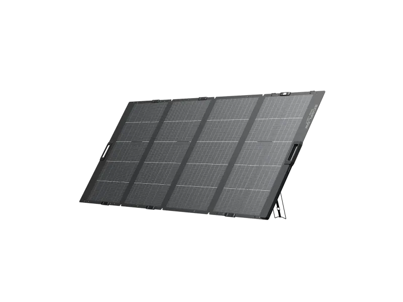 Panneau solaire EcoFlow – Panneau solaire mono bifacial, pliable, 400 W, 2e génération (XT-60)